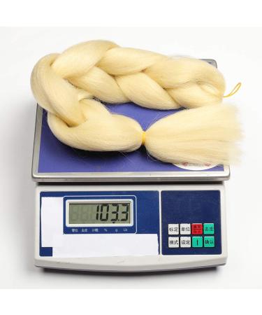 Showjarlly Jumbo Braid Art Hair Extensions - Ombre 24 Inch Kanekalon Braid (5 Pack) for Crochet Twist & Box Braids - Blonde 613# - Perfect for Stylish Hairstyles - Buy Online on GoSupps.com