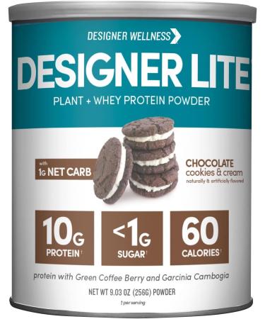 Designer Wellness, Designer Lite, Low Calorie Natural Protein, Prebiotic Fiber, Key Vitamins & Minerals, Vanilla Cupcake and Chocolate Cookies & Cream Bundle - Buy Online on GoSupps.com