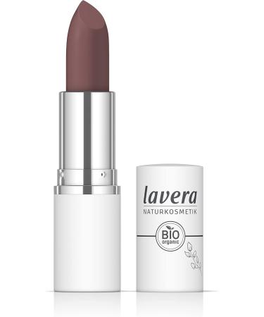 lavera Comfort Matt Lipstick -Ember 04 - Intense colour - Matte finish - High comfort - Up to 6 hours of wear - vegan - Natural cosmetics (1x 18.2 g) - Buy Online on GoSupps.com
