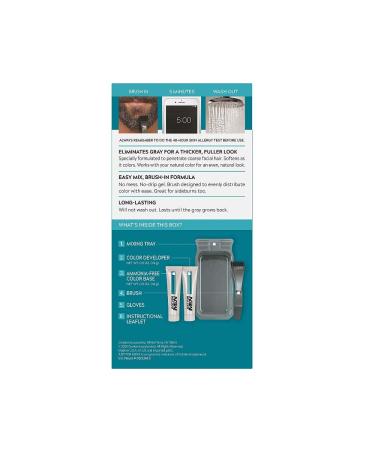 Just for Men Barba and Baffi Permanent Color M35 - 2 x 14ml Gel for Brown/Gray Beard - Amoniak-Free - International Shipping - Buy Online on GoSupps.com
