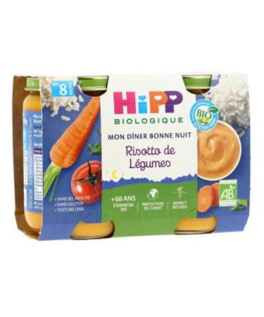 HiPP Small Pot Vegetable Risotto, 2 x 190g