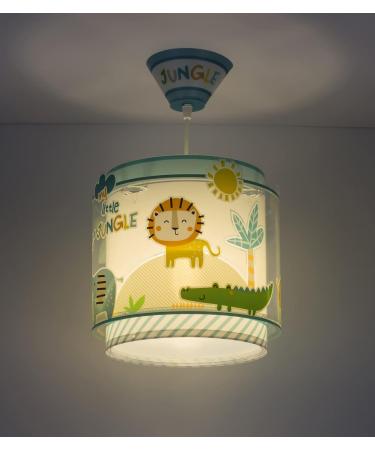 Dalber Children's Pendant Light - My Little Jungle Colorful Animal Hanging Lamp with Lions Elephants Giraffes & Crocodiles - International Shipping Available - Buy Online on GoSupps.com