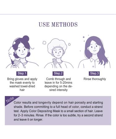 Purple Semi-Permanent Hair Dye & Color Refresh Mask - Instantly Refreshes Hair Color Tone - Buy Online on GoSupps.com