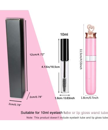 ANZKA 50 Pcs Empty Lip Gloss Boxes - Matte Black Mascara Tube Packaging for DIY Makeup Storage and Luxury Holder - Buy Online on GoSupps.com