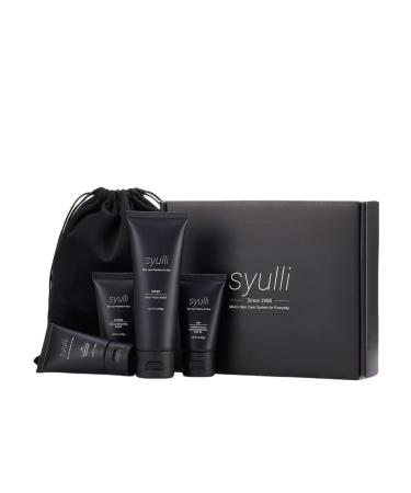Men's Skin Care Kit - Includes Cleanser, Scrub, Sunscreen - Gentle Daily Cleansing, Moisturizing & Oil Control - 4 Step Routine