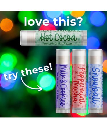 Delight Naturals Merry Christmas Hot Cocoa Lip Balm - Set of Three - Buy Online on GoSupps.com