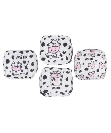 HEALLILY 4pcs Sanitary Napkin Storage Bags for Tampon Purses Period Wet Bags