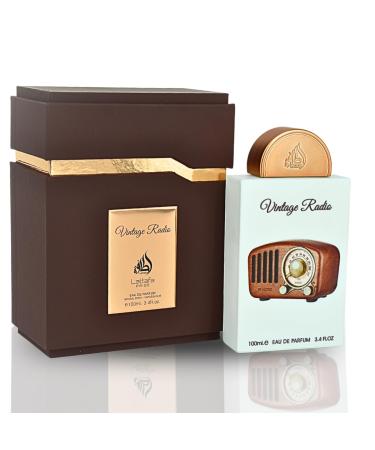 Lattafa Pride Vintage Radio for Unisex Eau de Parfum Spray 3.4 Ounce / 100 ml