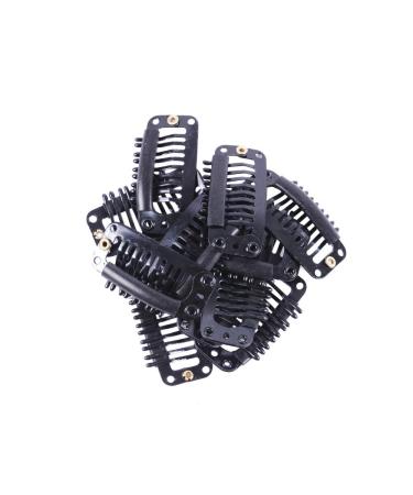 24pcs 32mm Black Metal Wig Clips for Hair Extensions - Wig Snap Clips for Hairpieces - Buy Online on GoSupps.com