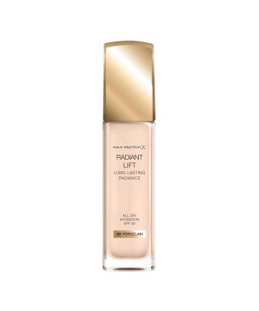 Max Factor Radiant Lift Liquid Foundation SPF30 030 Porcelain Light 30ml - Hyaluronic Acid, Medium to Full Coverage - Buy Online on GoSupps.com