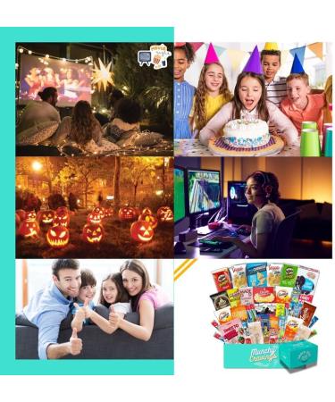 MunchyCravings Snack Box Variety Pack (40 Count) Care Package for Adults & Teens Chips Cookies Bars Gift Movie Night Halloween Christmas - Buy Online on GoSupps.com