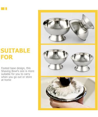 FRCOLOR Tall Metal Shaving Bowl - Reusable Shaving Cup for Men | Premium Shaving Supplies | International Shipping Available - Buy Online on GoSupps.com
