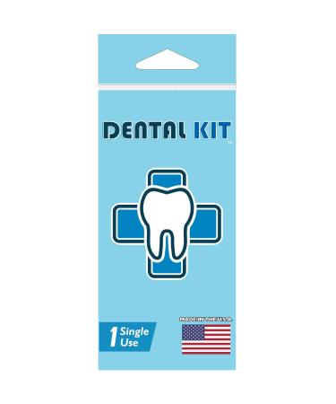 POTTY PACK Dental Kit Single Use Portable Kit with Travel Tooth Brush, Tooth Paste, Dental Floss and Mint-Flavored Tooth Picks - 1 unit