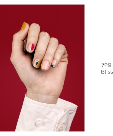 NAILOG Semi Cured Gel Nail Strips 34 pcs Salon-Quality Gel Nail Stickers Long Lasting Nail Wraps for Women with Soft Gel Finish Bliss Easter Special Design - Buy Online on GoSupps.com