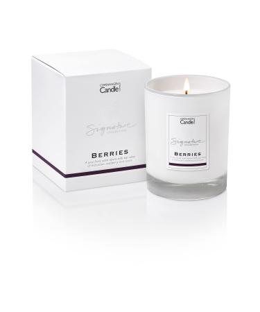 Luxury Scented Candles Gifts for Women | Natural Wax Blend | 45 Hours Burn time | Hotel Collection | The Copenhagen Company - Berries (7oz) 7oz Berries 7oz