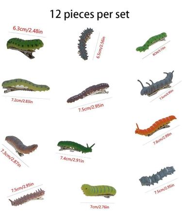 Halloween Horror Caterpillar Hairpin Creepy Hair Accessory Unique Spooky for Costume Parties Scary Pin Decoration Themed Clip Intriguing Adds Eerie Touch to Outfits Events - Buy Online on GoSupps.com