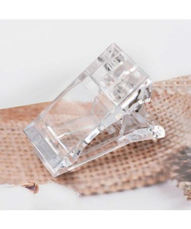 Lurrose 8 Pcs Poly Gel Nail Tips - Transparent Finger Extension Clips for Manicure | Nail Beauty Tool 3.5 x 3 cm - Fast Build & International Shipping - Buy Online on GoSupps.com