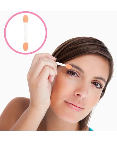 SOESFOUFU 100pcs Double Ended Eyeshadow Brush Sponge Brush Eyeshadow Makeup Tool Dual-side Cosmetic Applicator Sponge Eyeshadow Stick Latex Sponge Cosmetic Tool Makeup Brush 6.5x1.3cm White - Buy Online on GoSupps.com