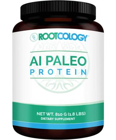 Rootcology AI Paleo Protein - Dairy-Free and Soy-Free 26g Hydrolyzed Beef Protein - Dietary Supplement Powder for Energy and Muscle Support by Izabella Wentz (Unflavored - 810g / 30 Servings)