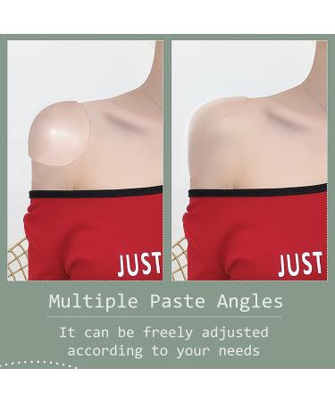 Kootinn Silicone Shoulder Pads for Women's Clothing - Anti-Slip, Push-Up, Invisible, Breathable Enhancers (Transparent) - Reusable - Buy Online on GoSupps.com