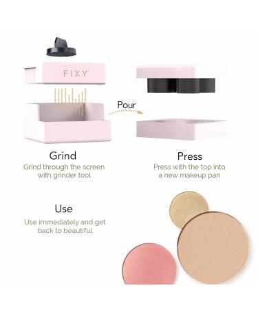 FIXY Makeup Repair Kit | Repress Eyeshadows Blush & Highlighter | Organize Makeup Pans with Mirror | Essential for Makeup Artists | International Shipping Available - Buy Online on GoSupps.com