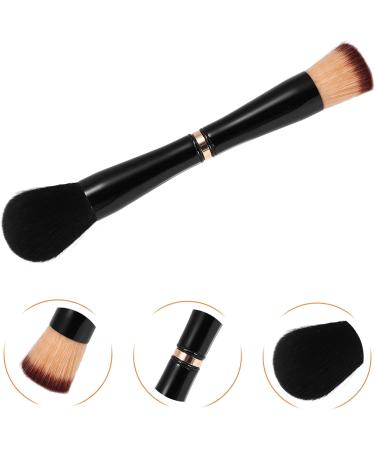 PATKAW Foundation Makeup Brushes Double-ended Concealer Brush Loose Powder Brush for Beauty Liquid Powder Blending Buffing Face Makeup Tools Black - Buy Online on GoSupps.com