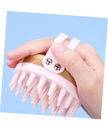 Bcoath Pink Shampoo Brush - Scalp Massager & Washer | 8.4x8x7.4cm | Ideal for Hair Care & Scalp Peeling - Buy Online on GoSupps.com