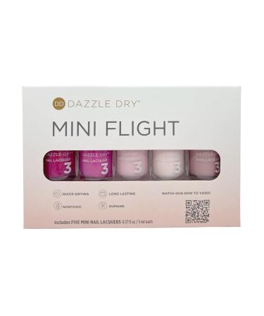 Dazzle Dry Mini Flight 5 Mini Lacquers - Best of Pinks