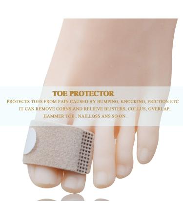 10-Piece Broken Toe Wraps & Splint Straightener Brace for Hammer Toe - Fabric Cushioned Bandages for Overlapping Toes, Bent Toe Corrector & Separators (Size L) - Buy Online on GoSupps.com