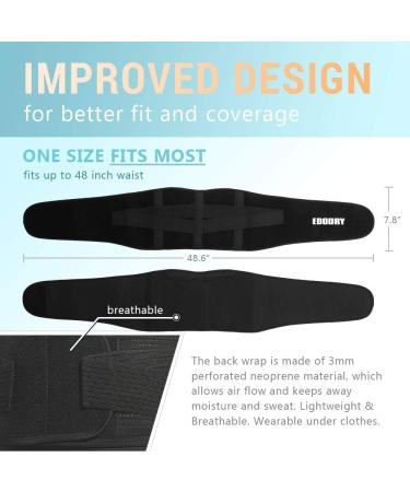 HATOLDLIY Reusable Ice Pack for Back Pain Relief - Adjustable Back Wrap for Lower Back Injuries, Sciatica, Herniated Disc - Blue 2 Piece Set - Buy Online on GoSupps.com