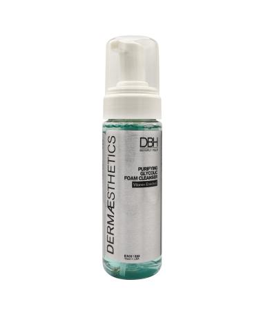 DBH Dermaesthetics Purifying Glycolic Foam Cleanser - Oil Free Face Wash for Oily Skin and Sensitive Skin with Glycolic Acid 3% Won t Dry Out Skin - Made In USA