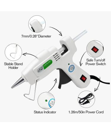Krightlink Mini Hot Glue Gun Kit with 30 Glue Sticks - High Temp for School Crafts and DIY Arts - 20w - Buy Online on GoSupps.com