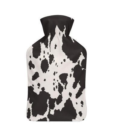 Hot Water Bottle With Lid Animal Skin Print Rubber Hot Water Bag For Pain Relief Cramps Foot Warmer Hot And Cold Therapy