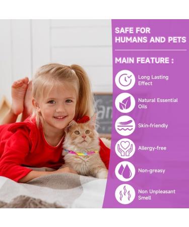 Woyamay Calming Collar For Cats Adjustable Calming Cat Collar for Anxiety and Stress Relief Natural Cat Calming Pheromone Collar with 60 Days for Kitten Medium Large Cats 2 Pack Rainbow Rainbow-2 Pack - Buy Online on GoSupps.com