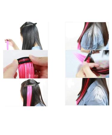 Color Straight Hair Wig Clips - Decorative Hair Accessories for Women & Girls | Perfect for Parties & Role Playing - Buy Online on GoSupps.com