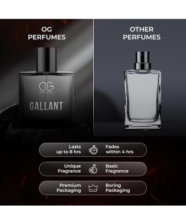 OG BEAUTY Luxury Gallant Eau De Parfum 50 ml | Refreshing Lemon Sea Water & Musk with Warm Sandalwood | Long-Lasting Perfume for Men | Elegant Gift for Any Occasion - Buy Online on GoSupps.com
