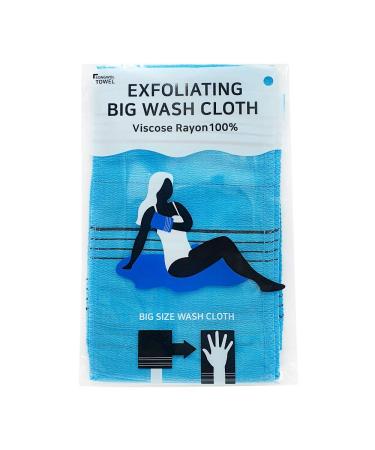 Songwol towel Korean Exfoliating Large Viscose 100% Bath Gloves SkyBlue 5 Pcs Sky Blue 5p