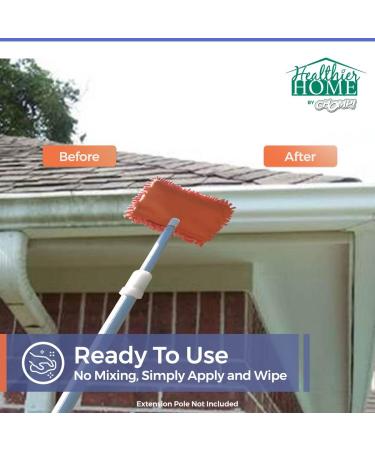 Chomp! Microfiber Gutter Cleaner Tool - Ultimate Solution for Rain Gutters Siding & Metal Trim | Remove Black Streaks Mold & Dirt Effortlessly - Buy Online on GoSupps.com