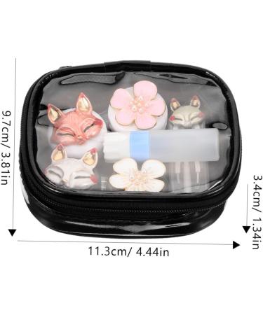 Solustrie Decorative Contact Lens Container Set - Stylish Organizer & Storage Box for Travel | Durable Plastic Lens Holder - Buy Online on GoSupps.com
