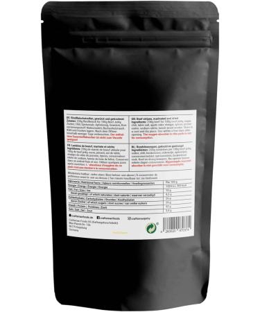  CRAFTSMAN FINEST FOODS Craftsman Beef Jerky Hot & Sweet 250 g (5 x 50 g) - Dried meat from Germany - Bavaria - American Jerky Beef - 100% beef - Hot'n'Sweet - Premium Beef - Made in Germany ne - Buy Online on GoSupps.com