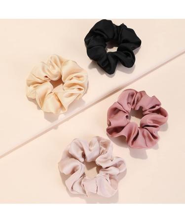 Elegant Silk Hair Ties - 6 Soft Scrunchies for Women & Girls | Luxury Hair Bands & Ponytail Holders - Buy Online on GoSupps.com