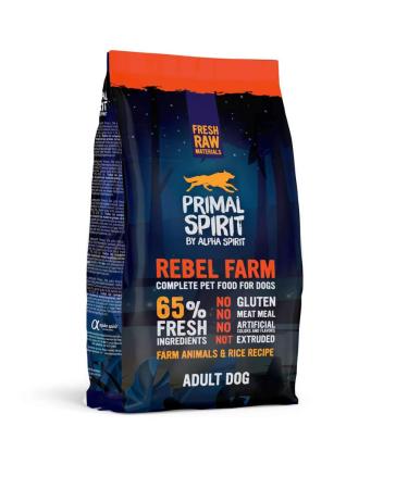 Primal Spirit 8436586310882 65% Rebel Fram Adult Dog Food 1 Kg
