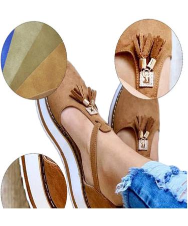 Creev Summer Sandals for Women - Fashionable Torted Platform Buckle Slippers & Beach Footwear (1.35 EU - 8.43 EU) - Buy Online on GoSupps.com
