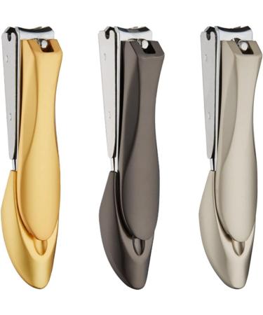 UNbit Nail Clipper Stainless Steel Nail Scissors Splash Free Clipper Nail Nail Pedicure Scissors Manicure File(Color:Grau) - Buy Online on GoSupps.com