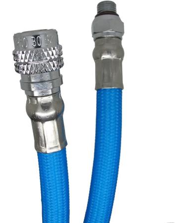 Scuba Choice 27 Colored LP Low Pressure Braided Hose for Standard BCD - Blue - Buy Online on GoSupps.com
