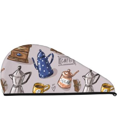 Shop Antique Vintage Teapot & Coffee Grinder | Super Absorbent Microfiber Hair Towel Wrap for Women Perfect for Long Curly & Thick Hair - Buy Online on GoSupps.com