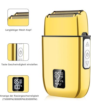 Kuxssul Foil shaver for men electric shaver Tblade trimmer beard trimmer beard trimmer hair clipper grooming kits Gold - Buy Online on GoSupps.com