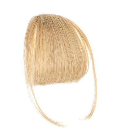 Fringe Clip In Bangs Real Hair Fringe Bangs Human Hair Clip In Pony Fringe Extensions Natural Bangs With Temple Hairpieces Real Hair Extensions for Women gold