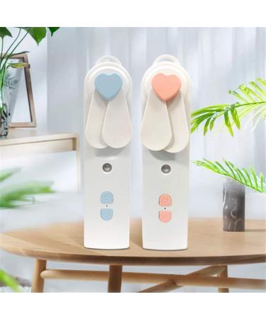 Portable 2 in 1 Mini Fan Humidifier USB Rechargeable Handheld Fan Water Spray Mist Fan Face Steamer Air Conditioner for Outdoor (Color : Pink) yubin1993 (Color : White) - Buy Online on GoSupps.com