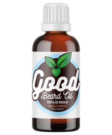 Good Beard-Mustache Oil (Wild Forest) 100% All Natural NON-GREASY Blend Of Premium Ingredients - Herbal Spicy & Woody